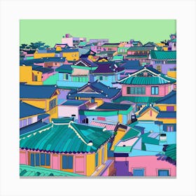 Korean City Canvas Print