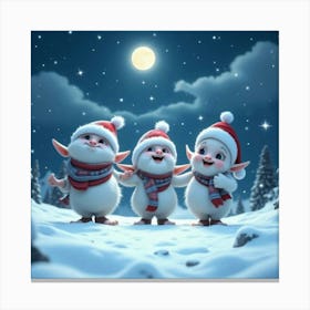 Christmas Elves 7 Canvas Print