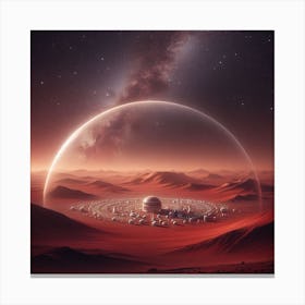 Alien City On Mars Canvas Print