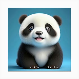 Cute Panda Bear Canvas Print