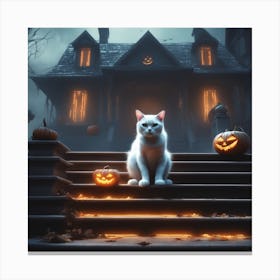 Halloween Cat 26 Canvas Print