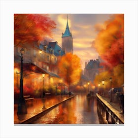 Autumn In Paris Canvas Print