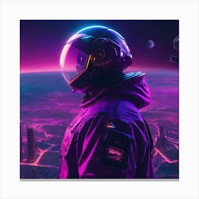 Spaceman In Space Canvas Print