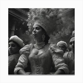 Beyoncé In A Costume Canvas Print