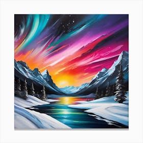Aurora Borealis 128 Canvas Print