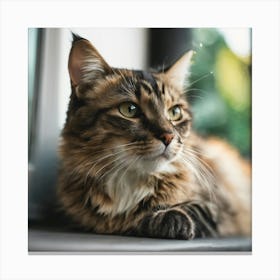 Portrait Of A Cat Canvas Print