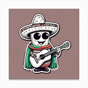 Mexican Guitar 1 Canvas Print