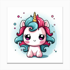 Cute Unicorn 730 Canvas Print