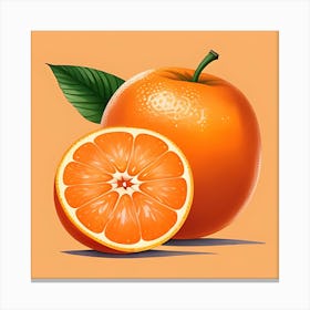 Orange Art Canvas Print