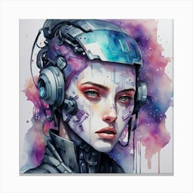 Futuristic Girl 6 Canvas Print