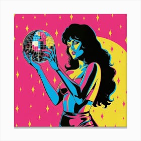 Disco Ball Pop Art Andy Warhol Style Lienzo