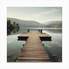 Pier Stock Canvas Print