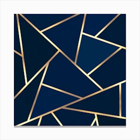 Geometry with golden lines 2 Canvas Print