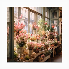 Flower Shop Paris Canvas Print