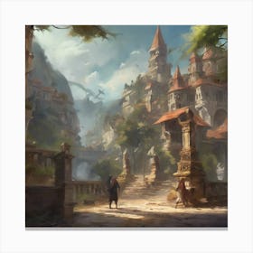 Dwarven City Canvas Print