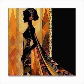 Silhouette Of A Woman 80 Canvas Print