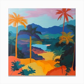 Abstract Travel Collection Sao Tome And Principe 4 Canvas Print