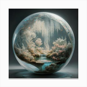 A Mesmerizing Transparent Spherical Vessel Filled 1amly8dhrfuzizocidrppw Kerkx918tcwie43k6azvtg Canvas Print