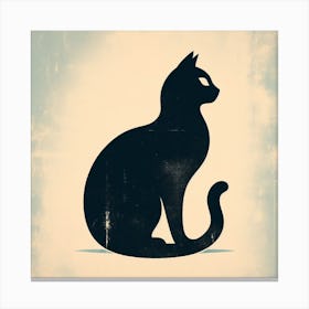 Cat silhouette 1 Canvas Print