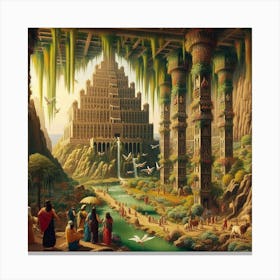 Babylon hanging gardens96 Canvas Print