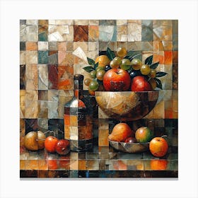 Fruit In A Bowl Canvas Print