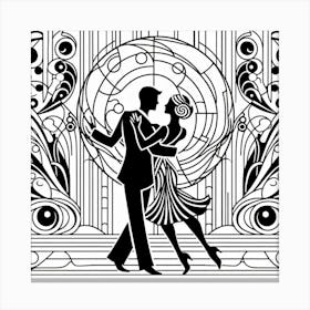 Deco Dance Canvas Print