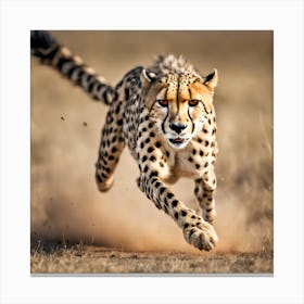 Cheetah Running Canvas Print