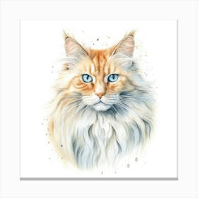 Oriental Longhair Cat Portrait 2 Canvas Print