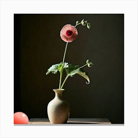 Flower In A Vase Canvas Print