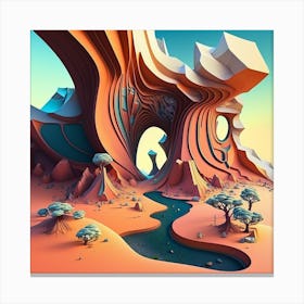 3d Digital Art Canvas Print