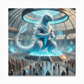 A Sci Fi Depiction Of Guardians Of The Alliance, Canvas Print