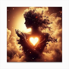 Heart Of A Woman Canvas Print