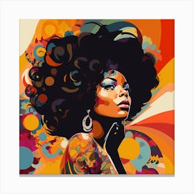 Afro Girl 34 Canvas Print