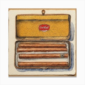 Coca Cola Cigars Canvas Print
