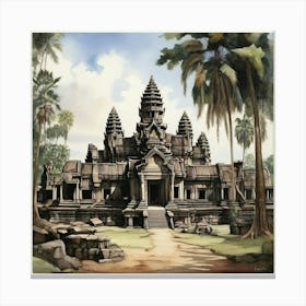 Angkor Temple Art Print Canvas Print