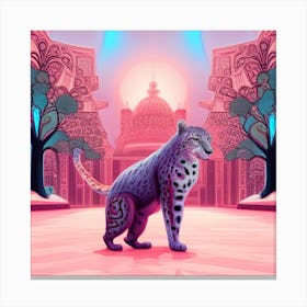 City Leopard Canvas Print