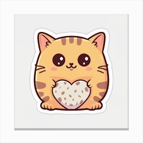 Kawaii Cat Canvas Print