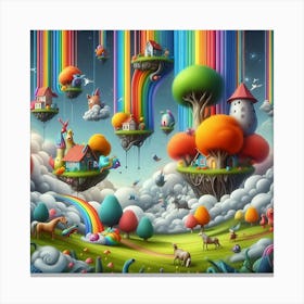 Rainbows In The Sky Canvas Print