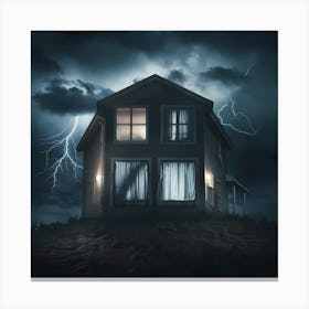 House On A Hill Canvas Print