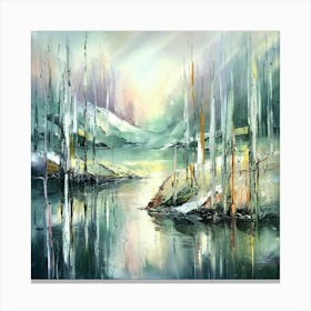 Reflection In The Water Canvas Print
