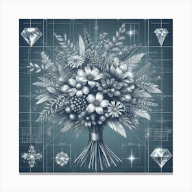 Bouquet Of Diamonds 1 Canvas Print