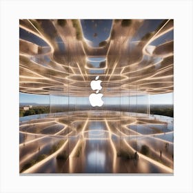 Apple'S New Headquarters Canvas Print