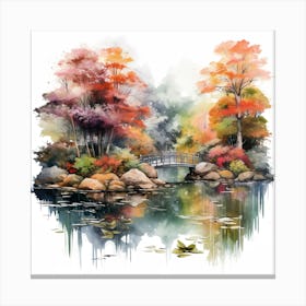 Autumn Bridge Canvas Print