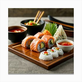 Sushi And Sashimi Canvas Print