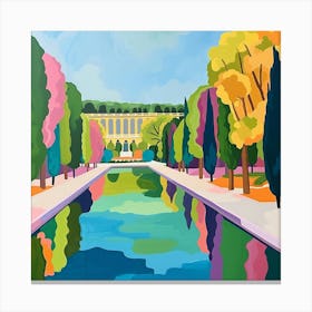 Colourful Gardens Park Of The Palace Of Versailles France 2 Canvas Print