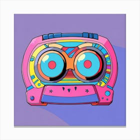 Retro Boombox 1 Canvas Print