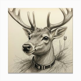 Deer Head 35 Canvas Print