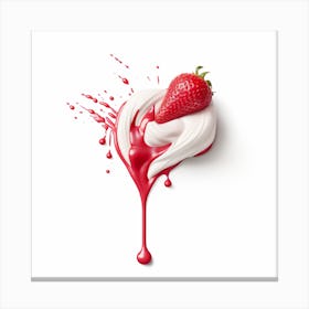 Strawberry Cream (2) Canvas Print