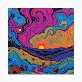 Psychedelic Painting 3 Canvas Print