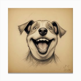 Happy Dog 1 Canvas Print